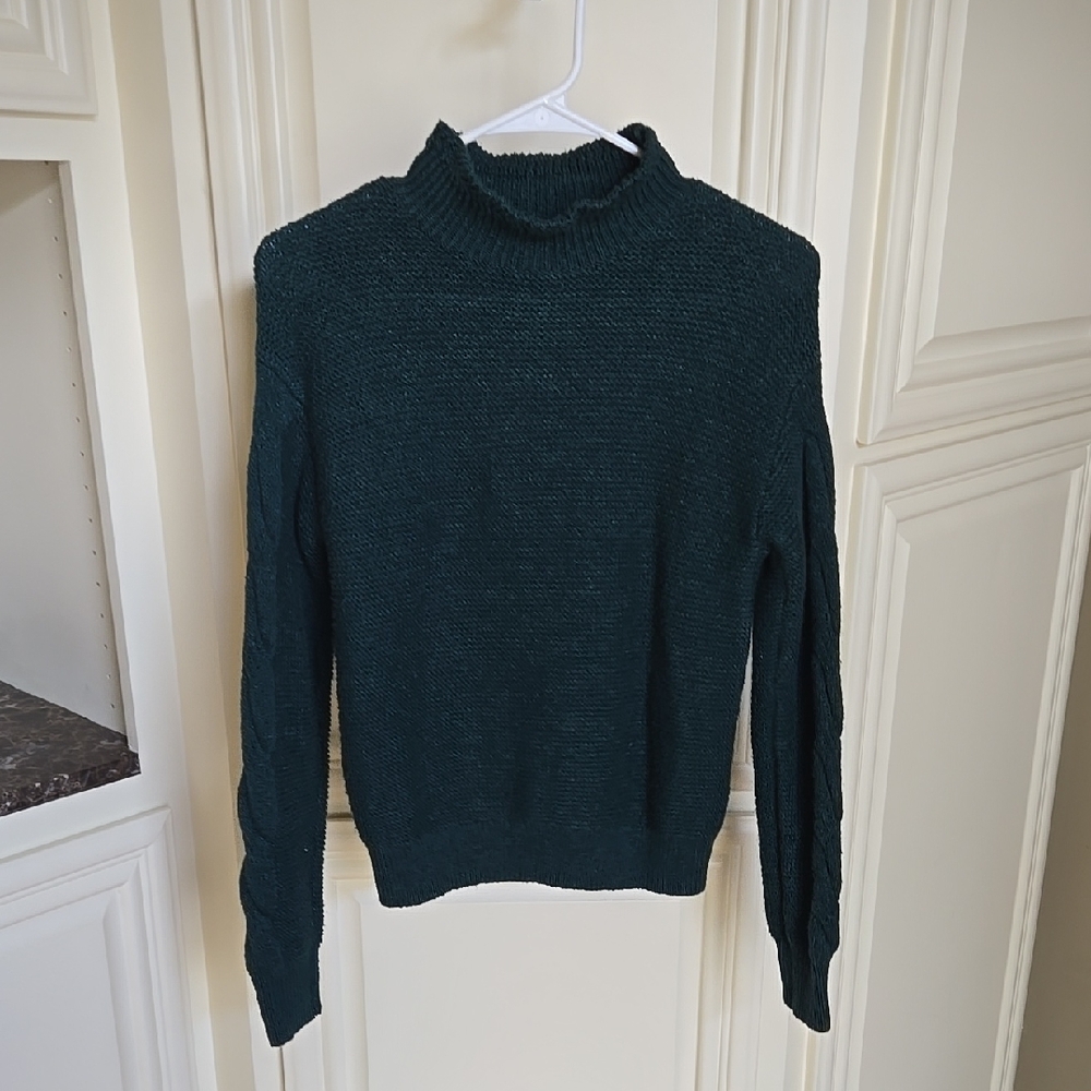 J. Crew Forest Green Turtleneck Sweater